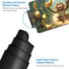 for TCG Playmat with Waterproof Storage Bag and 6 Dice, Non-Slip Rubber Base for MTG Playmat with Zones, 24 x 14 inches Trading Card Game Mat Board Game Desk Mat, Monkey Playing with Bananas view 4
