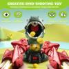 Dinosaur Shooting Toy for Boys Girls, Movable Target Shooting Games with 2 Air Pump Launcher, 48 Foam Balls, LED Score Record, Spray Effect & Sound, Competition Game Gift for Kids 5 6+ (Green) view 2