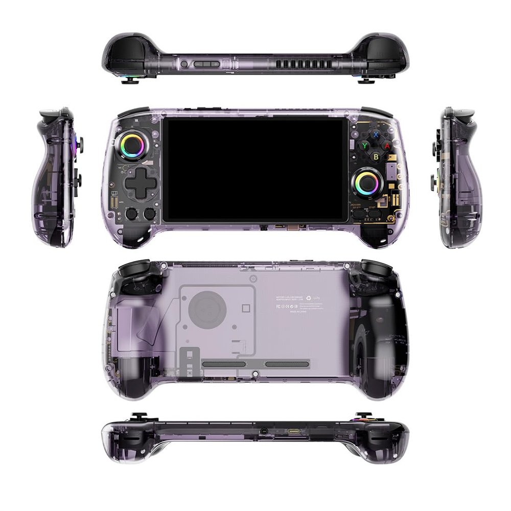 ConsoleXpress RG557 Retro Handheld Gaming Console, 5.48-Inch 1920*1080 AMOLED Screen Android 14 System 12+256G+128G Built-in 4000+ Games Portable Rechargeable Arcade Video Game Consoles