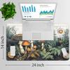 for TCG Playmat with Waterproof Storage Bag and 6 Dice, Non-Slip Rubber Base for MTG Playmat with Zones, 24 x 14 inches Trading Card Game Mat Board Game Desk Mat, Lion Couple Pattern view 2