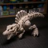3D Printed Dinosaur, Dinosaur Skeleton toy, 3d Printed Dragon,3D Printed Animal, Fingertip 3d printed toys for Autism Hyperactivity Disorder-Home Office Decor Executive Desk toys (Spinosaurus-9.85in) view 2