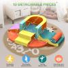Yaofala 10 PCS Color Foam Climbing Blocks for Toddlers, Soft Play Set with Toy Car, Climbing Blocks for Toddlers 1-3, Indoor Climb and Crawl Soft Play Set view 2