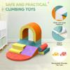 Yaofala 10 PCS Color Foam Climbing Blocks for Toddlers, Soft Play Set with Toy Car, Climbing Blocks for Toddlers 1-3, Indoor Climb and Crawl Soft Play Set view 4