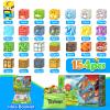 234PCS Magnetic Blocks-Build Mine Magnet World Forest Jurassic Sword Dinosaur Toys, STEM Sensory Toys for Toddlers Gifts for 3+ Years Old view 3