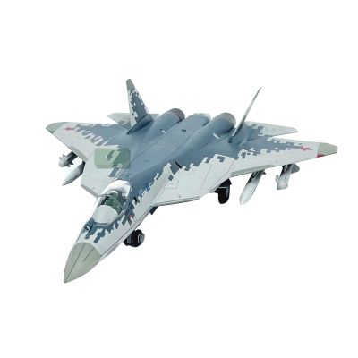 ZEZEFUFU 1:72 Alloy Russian Air Force Sukhoi Su-57 Fighter Plane Model Aviation Science Exhibition Model Accessory