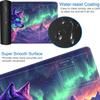for TCG Playmat with Waterproof Storage Bag and 6 Dice, Non-Slip Rubber Base for MTG Playmat with Zones, 24 x 14 inches Trading Card Game Mat Board Game Desk Mat, Wolf Warrior Pattern view 3
