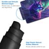 for TCG Playmat with Waterproof Storage Bag and 6 Dice, Non-Slip Rubber Base for MTG Playmat with Zones, 24 x 14 inches Trading Card Game Mat Board Game Desk Mat, Wolf Warrior Pattern view 4
