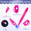 EODVICS 12 Pack Invisible Ink Pens with UV Light & Spy Notebooks for Kids view 2