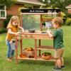 Robud Mud Kitchen, Wooden Outdoor Kitchen for Kids, Pretend Play Set with Sink, Faucet, Planting Pots, Cooking Accessories, Ideal Gift for Boys Girls Ages 3+ view 2