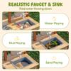 Robud Mud Kitchen, Wooden Outdoor Kitchen for Kids, Pretend Play Set with Sink, Faucet, Planting Pots, Cooking Accessories, Ideal Gift for Boys Girls Ages 3+ view 4