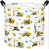 DUYIY Round Laundry Hamper Storage Basket Laundry Organizer Hamper Storage Bins Clothes Box Nursery Hamper Gift Basket with Handles view 1