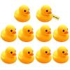 10Pcs Mold Free Yellow Rubber Ducks Waterproof Bath Duck Toys for Toddlers Boys Girls, No Hole Yellow Ducky in Bulk Baby Shower Toy Birthday Party Favors Gift Classroom Summer Beach Pool Party Games view 1