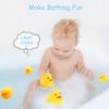 10Pcs Mold Free Yellow Rubber Ducks Waterproof Bath Duck Toys for Toddlers Boys Girls, No Hole Yellow Ducky in Bulk Baby Shower Toy Birthday Party Favors Gift Classroom Summer Beach Pool Party Games view 2