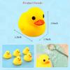 10Pcs Mold Free Yellow Rubber Ducks Waterproof Bath Duck Toys for Toddlers Boys Girls, No Hole Yellow Ducky in Bulk Baby Shower Toy Birthday Party Favors Gift Classroom Summer Beach Pool Party Games view 4