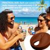 7-Piece Silicone Soda Can Lid - Bachelor Party Novelty Gifts, Prank Gag Gifts, Reusable Standard Can Cover for Men & Women Funny White Elephant Gift & College Frat Game Accessories (Brown) view 3