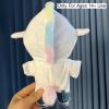 20cm (7.8 inch) Plush Doll Clothes Set - Onesie Pajamas with Shoes, Cute 2-Piece Outfit for Anime Plushies, Kawaii Doll Costume (No Doll Included) Only for Ages 14+ Use (White Unicorn) view 3