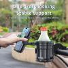 3-in-1 Stroller Cup Phone Holder Attachment, Universal Cup Holder with Adjustable Phone Mount, Double Cup Holder for Walker, Wheelchair, Fits Most Donna, Uppababy, Bugaboo, Anti-Slip & Easy Install view 2