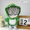 20cm (7.8 inch) Plush Doll Clothes Set - Onesie Pajamas with Shoes, Cute 2-Piece Outfit for Anime Plushies, Kawaii Doll Costume (No Doll Included) Only for Ages 14+ Use (Green Dinosaur) view 2