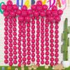105pcs Linking Balloons 6 Inch Hot Pink Quick Link Balloons for Photo Shoot Gender Raver Anniversary Bridal Christmas Wall Backdrop Baby Shower Birthday Party Carnival Decorations view 1