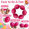 105pcs Linking Balloons 6 Inch Hot Pink Quick Link Balloons for Photo Shoot Gender Raver Anniversary Bridal Christmas Wall Backdrop Baby Shower Birthday Party Carnival Decorations view 3