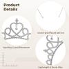 30 Pcs Princess Tiara Crowns, Heart-Shaped Crystal Rhinestone Tiaras, Adjustable Alloy Headbands, Heart Rhinestone Hairpieces, Silver Hair Accessories for Birthdays, Dance Parties, Weddings view 3