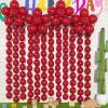 105pcs Linking Balloons 6 Inch Dark Red Quick Link Balloons for Photo Shoot Gender Raver Anniversary Bridal Christmas Wall Backdrop Baby Shower Birthday Party Carnival Decorations view 1