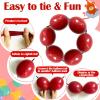 105pcs Linking Balloons 6 Inch Dark Red Quick Link Balloons for Photo Shoot Gender Raver Anniversary Bridal Christmas Wall Backdrop Baby Shower Birthday Party Carnival Decorations view 3