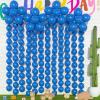 105pcs Linking Balloons 6 Inch Royal Blue Quick Link Balloons for Photo Shoot Gender Raver Anniversary Bridal Christmas Wall Backdrop Baby Shower Birthday Party Carnival Decorations view 1