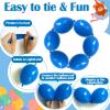 105pcs Linking Balloons 6 Inch Royal Blue Quick Link Balloons for Photo Shoot Gender Raver Anniversary Bridal Christmas Wall Backdrop Baby Shower Birthday Party Carnival Decorations view 3