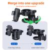 4-in-1 Universal Stroller Cup Holder  Adjustable Single/Double Cup & Phone Holder, 360 Rotatable, Anti-Slip Silicone Grip, Spill-Proof Design for Baby Strollers, bicycles,Wheelchairs, Shopping Carts view 3