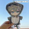 20cm (7.8 inch) Plush Doll Clothes Set - Onesie Pajamas with Shoes, Cute 2-Piece Outfit for Anime Plushies, Kawaii Doll Costume (No Doll Included) Only for Ages 14+ Use (Grey Shark) view 4