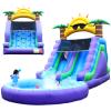 26FT Inflatable Water Slide for Adults Kids /100% PVC Commercial Water Slide Bounce House with Blower, Bigger Splash Pool, for Backyard or Commercial Use,26x13x12ft view 1