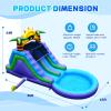 26FT Inflatable Water Slide for Adults Kids /100% PVC Commercial Water Slide Bounce House with Blower, Bigger Splash Pool, for Backyard or Commercial Use,26x13x12ft view 4