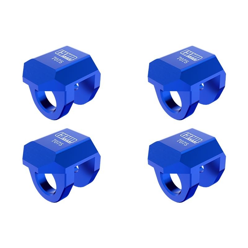 7075 Alloy Front & Rear Shock Cap Protector for 1/18 4Wd Granite Grom Mega 380 Brushed 4X4 Monster Truck-Ara2102 (Blue)