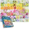 1000 Piece Flower Jigsaw Puzzle  Colourful Floral Collage with Lilies, Irises & Sunflowers  Blooming Beautiful Puzzle for Adults & Teens view 1