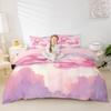 Cute Unicorn Duvet Cover Set Toddler Size,Dreamy Pink Horse Wildlife Reversible Quilt Cover for Kids Boys Girls Cartoon Stars Cloud Galaxy Bedding Set with 1 Pillowcase,No Comforter view 4