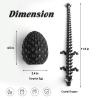 Funtigee 3D Printed Dragon Eggs Mystery with Dragon Inside Glow in The Dark Articulated Animals Fidget Toy Crystal 3D Printed Easter Dragon Eggs for Kids Boys Girls Home Decor White view 3