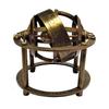 ALFAMART HT "Antique-Style Brass Armillary Sphere with Zodiac Engravings  Handcrafted Celestial Globe Model for Astronomical and Astrological Exploration" view 3