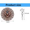 10" Metal Wind Spinner Outdoor Garden Decoration - American Eagle & Flag Design - Kinetic 3D Yard Art for Patio, Porch, Lawn & Home Decor view 2