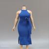 SssHam 1/6 Scale Female,Figure Doll Clothes Evening Dress Party Dress Costume for 12" Soldier Action Figure Doll(Blue) view 1