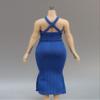 SssHam 1/6 Scale Female,Figure Doll Clothes Evening Dress Party Dress Costume for 12" Soldier Action Figure Doll(Blue) view 3