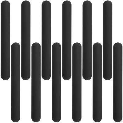 12 Pcs Silicone Rubbber Slap Bracelets Plain Slap Bracelets Wrist Soft and Safe Slap Bands Wrap Band for School Party Favors DIY Painting Wristband Craft Project Birthday Halloween Christmas (Black)