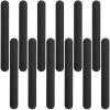12 Pcs Silicone Rubbber Slap Bracelets Plain Slap Bracelets Wrist Soft and Safe Slap Bands Wrap Band for School Party Favors DIY Painting Wristband Craft Project Birthday Halloween Christmas (Black) view 1