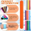 12 Pcs Silicone Rubbber Slap Bracelets Plain Slap Bracelets Wrist Soft and Safe Slap Bands Wrap Band for School Party Favors DIY Painting Wristband Craft Project Birthday Halloween Christmas (Black) view 2