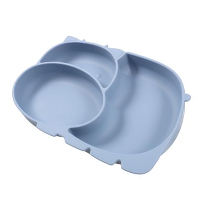 BESPORTBLE Silicone Feeding Bowl Divided Plate for Toddlers Food-Grade Silicone Cartoon Design Lightweight Portable for Meals Increases Appetite