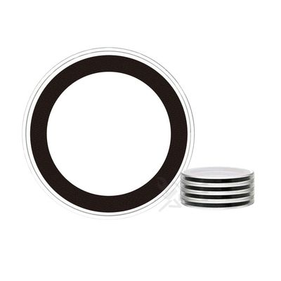 Air-Tite 5-Pack 37mm Black Ring Coin Holders for 1oz Silver Philharmonics | Protective Coin Cases for 1oz Silver & Gold Philharmonic and 50 Pesos Gold