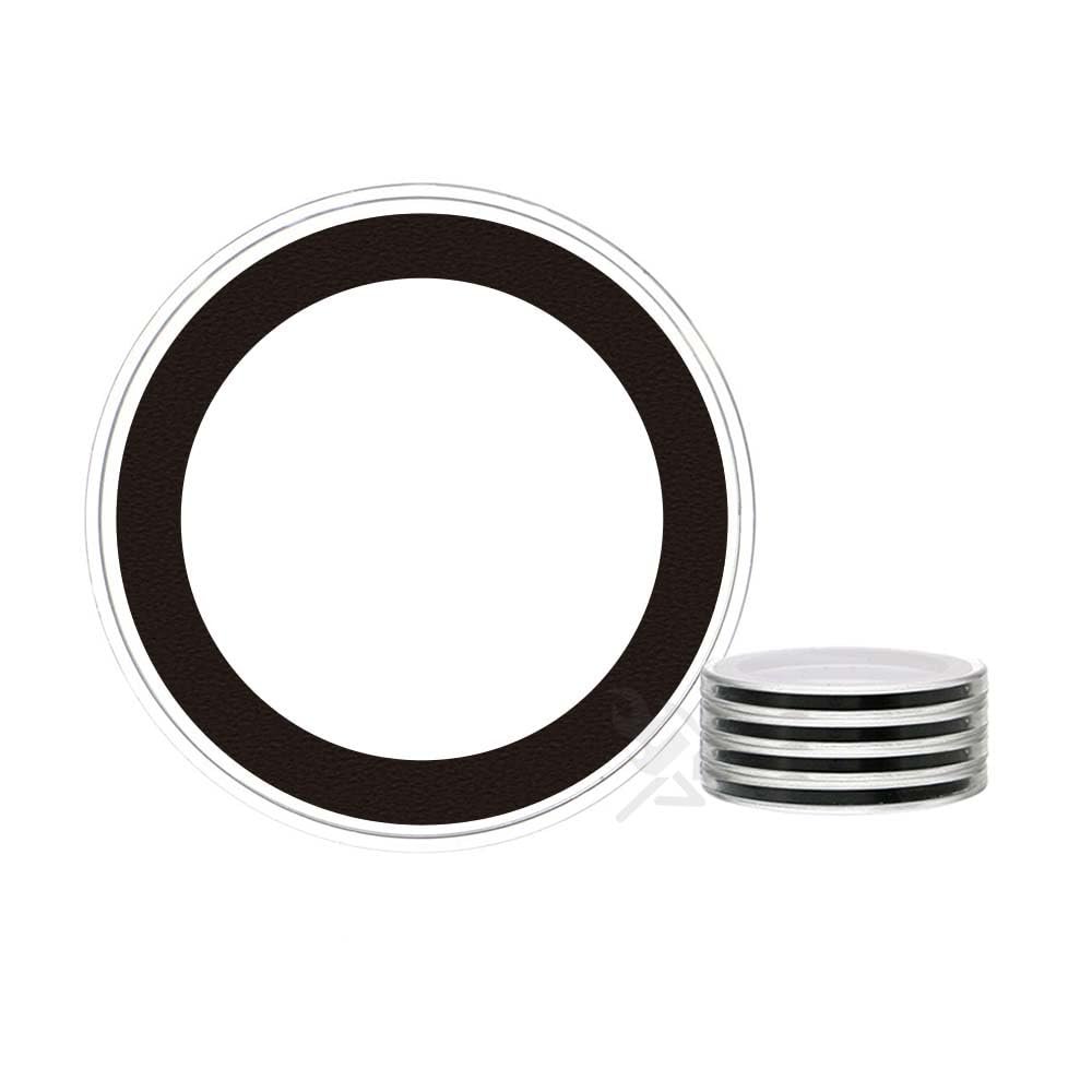 Air-Tite 5-Pack 37mm Black Ring Coin Holders for 1oz Silver Philharmonics | Protective Coin Cases for 1oz Silver & Gold Philharmonic and 50 Pesos Gold