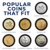 Air-Tite 5-Pack 37mm Black Ring Coin Holders for 1oz Silver Philharmonics | Protective Coin Cases for 1oz Silver & Gold Philharmonic and 50 Pesos Gold view 3