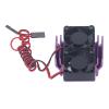 Ailgely Cooling Fan Set for Slash 4x4 VXL 1/10 RC Car with Aluminum Alloy Heat Sink, Fan Motor for Traxxas, Rustler, Stampede, Hoss, Velineon VXL 3s, Lightweight & RC Heat Sink (Purple) view 2