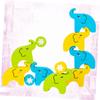 BESPORTBLE Safe Wooden Building Blocks Boys and Girls Game Elephant Puzzle Toys for Toddlers Improve Memory and Imagination Hand Eye Coordination view 4